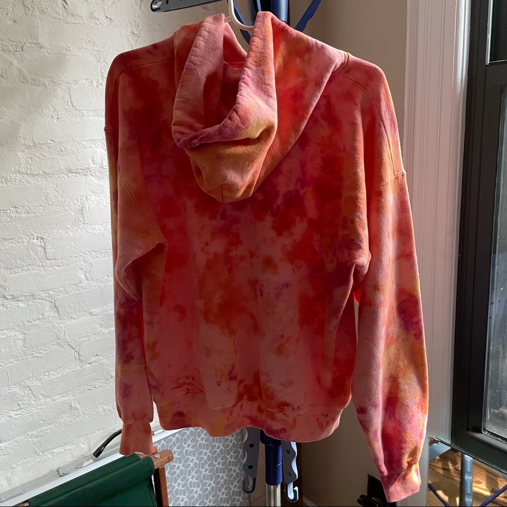 Tie dye burst hoodie unisex sweatshirt athleisure street style coastal - Picture 4 of 9